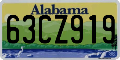 AL license plate 63CZ919