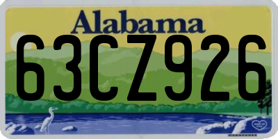 AL license plate 63CZ926