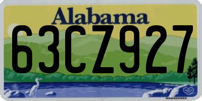 AL license plate 63CZ927