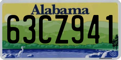 AL license plate 63CZ941