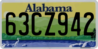 AL license plate 63CZ942