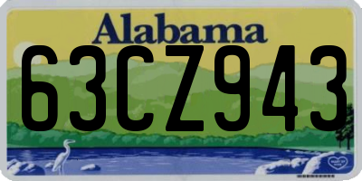 AL license plate 63CZ943