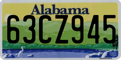 AL license plate 63CZ945