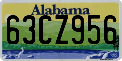 AL license plate 63CZ956