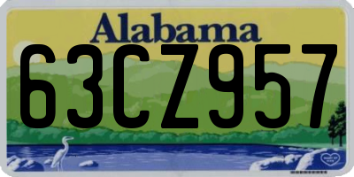 AL license plate 63CZ957