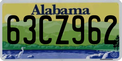 AL license plate 63CZ962