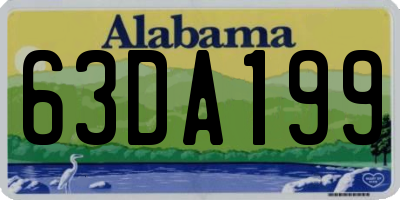 AL license plate 63DA199
