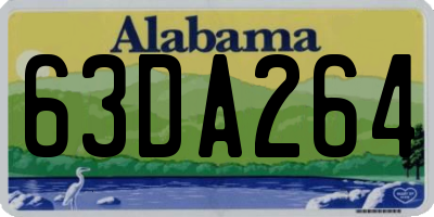 AL license plate 63DA264