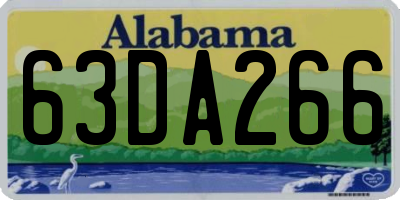 AL license plate 63DA266