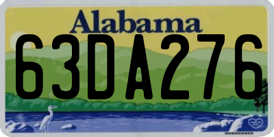 AL license plate 63DA276