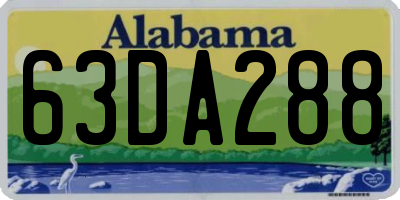 AL license plate 63DA288