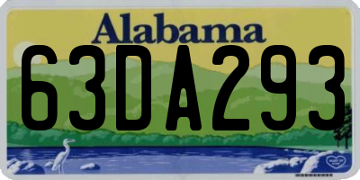 AL license plate 63DA293