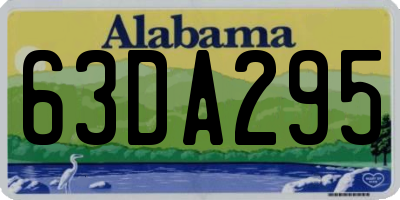 AL license plate 63DA295