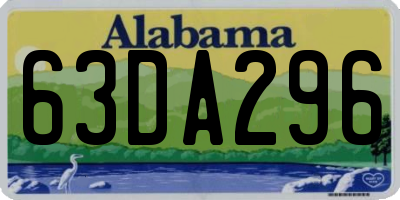 AL license plate 63DA296