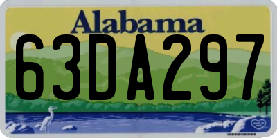 AL license plate 63DA297
