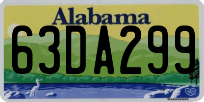 AL license plate 63DA299
