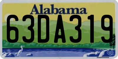 AL license plate 63DA319