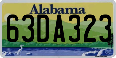 AL license plate 63DA323