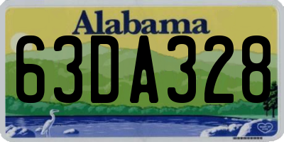 AL license plate 63DA328