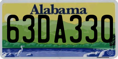 AL license plate 63DA330