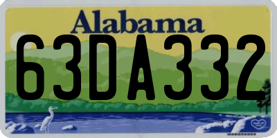 AL license plate 63DA332