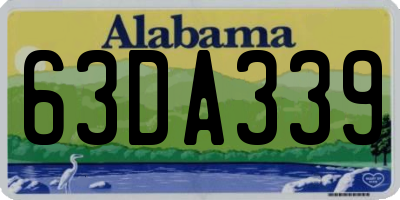 AL license plate 63DA339