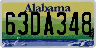 AL license plate 63DA348