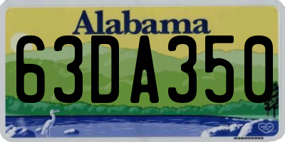AL license plate 63DA350