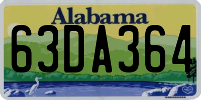 AL license plate 63DA364