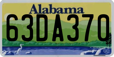 AL license plate 63DA370