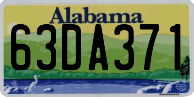 AL license plate 63DA371