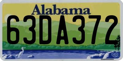 AL license plate 63DA372