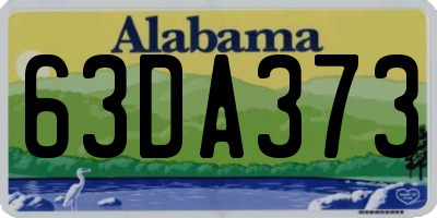 AL license plate 63DA373
