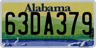 AL license plate 63DA379