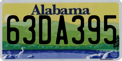 AL license plate 63DA395