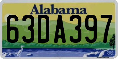 AL license plate 63DA397