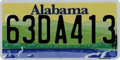 AL license plate 63DA413