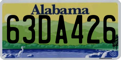 AL license plate 63DA426