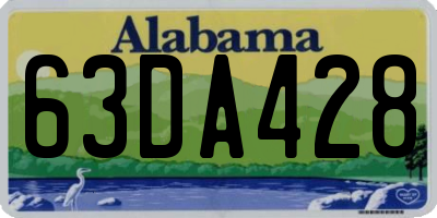 AL license plate 63DA428