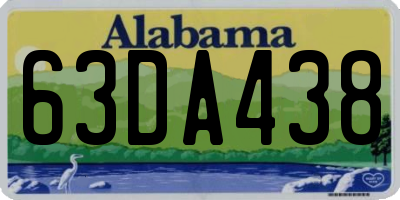 AL license plate 63DA438