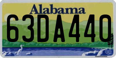 AL license plate 63DA440