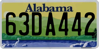 AL license plate 63DA442