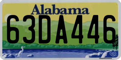 AL license plate 63DA446