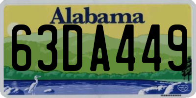 AL license plate 63DA449