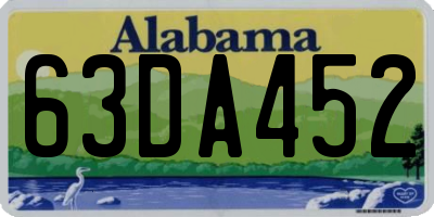 AL license plate 63DA452