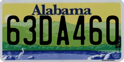AL license plate 63DA460