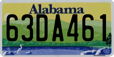 AL license plate 63DA461