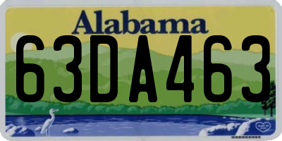 AL license plate 63DA463