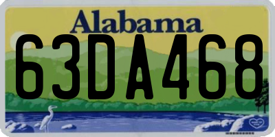 AL license plate 63DA468