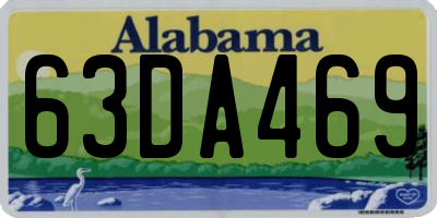AL license plate 63DA469